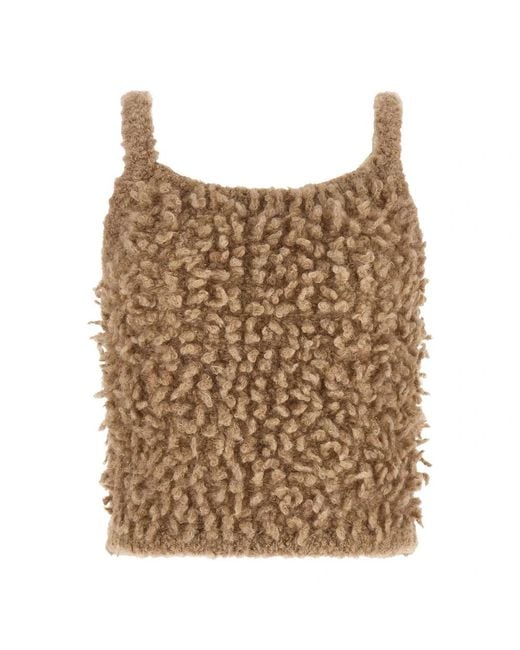 Peserico Natural Sleeveless Tops