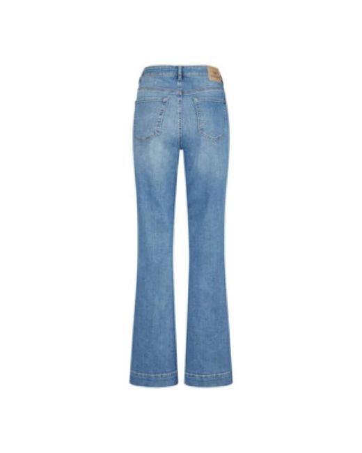 MARC AUREL Blauwe Wide Flared Jeans in het Blue