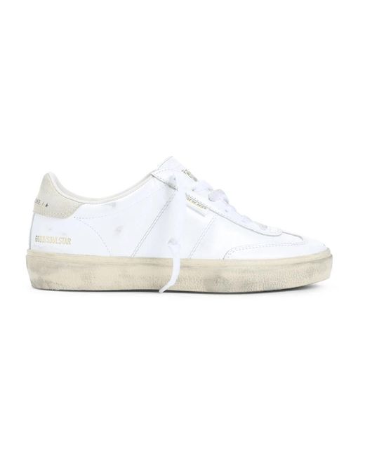 Golden Goose Deluxe Brand White Weiße Leder Soul Star Sneakers