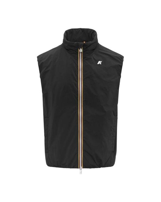 K-Way Black Vests for men