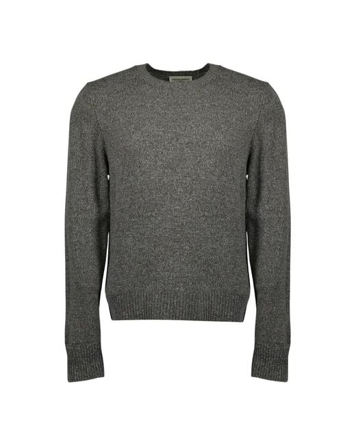 Officine Generale Gray Round-Neck Knitwear for men