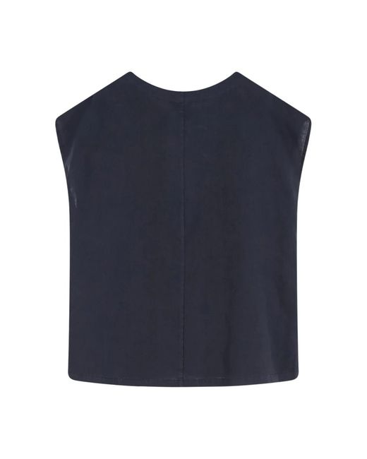 Aspesi Blue Sleeveless Tops