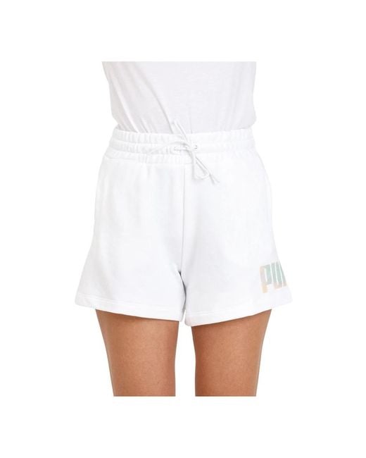 PUMA White Weiße summer daze shorts