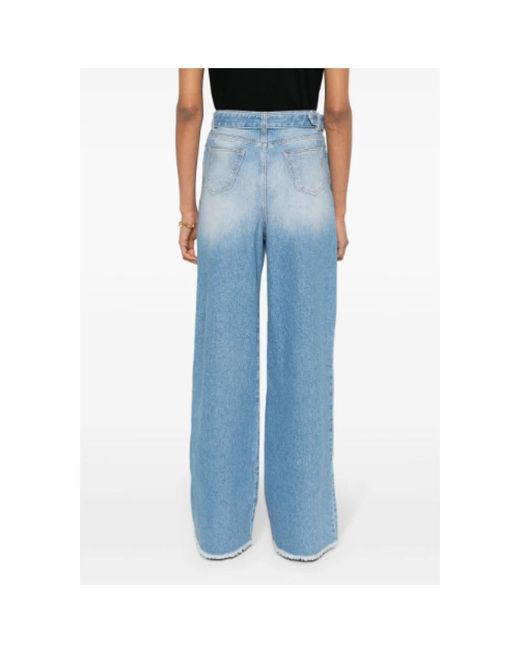 Jeans > wide jeans Twin Set en coloris Blue