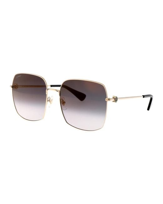 Cartier Brown Stylische sonnenbrille ct0401s