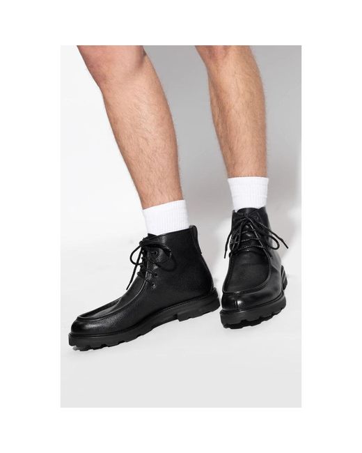 Lace-Up Boots di Brioni in Black da Uomo