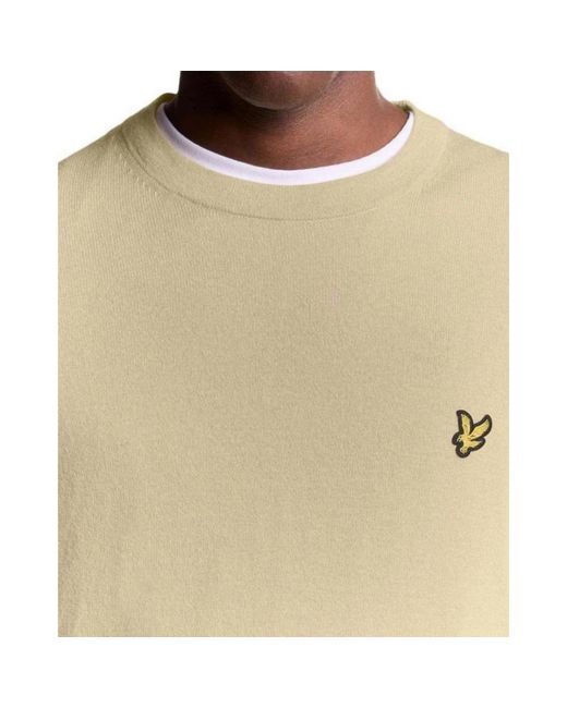 Lyle & Scott Natural Round-Neck Knitwear for men