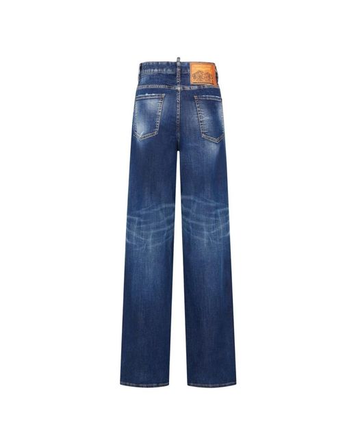 DSquared² Jeans ,Blauw ,Denim Traveller Jeans in het Blue