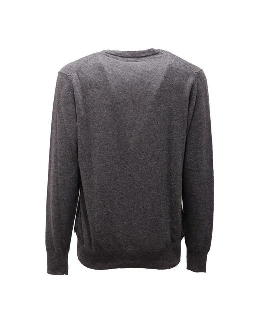 Woolrich Grauer V-Ausschnitt Pullover Supergeelong Modell in Gray für Herren