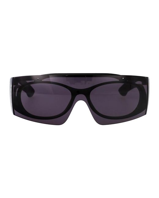 McQueen Accessoires ,Zwart ,Stijlvolle Zonnebril Am 0489S Voor De Zomer in het Blue