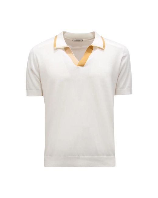 Paolo Pecora White Polo Shirts for men