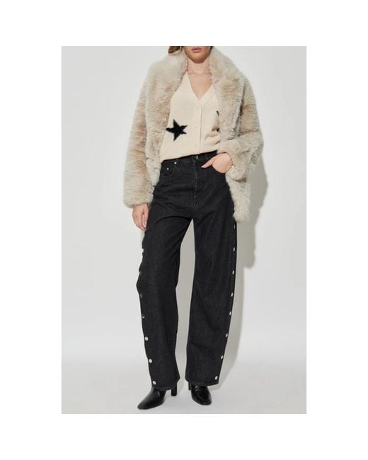 Zadig & Voltaire Faux Fur &Amp; Shearling Jassen in het Natural