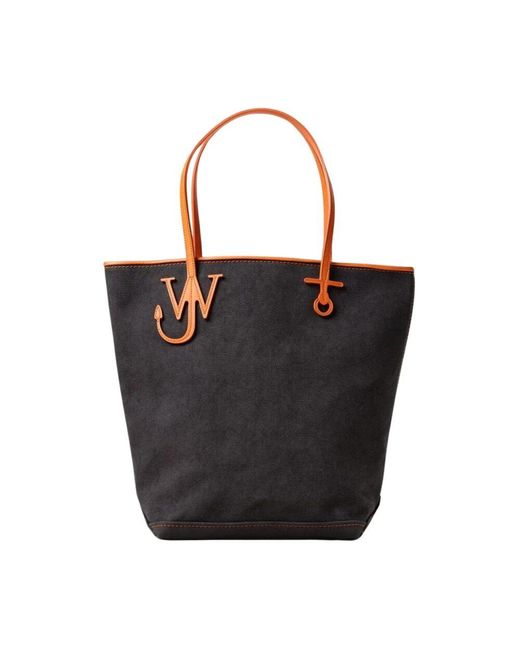 J.W. Anderson Black Canvas Tote Tasche