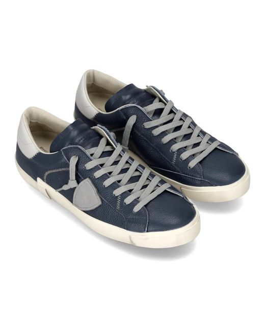 Philippe Model Blue Sneakers for men
