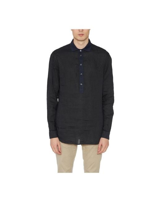 Paolo Pecora Black Casual Shirts for men