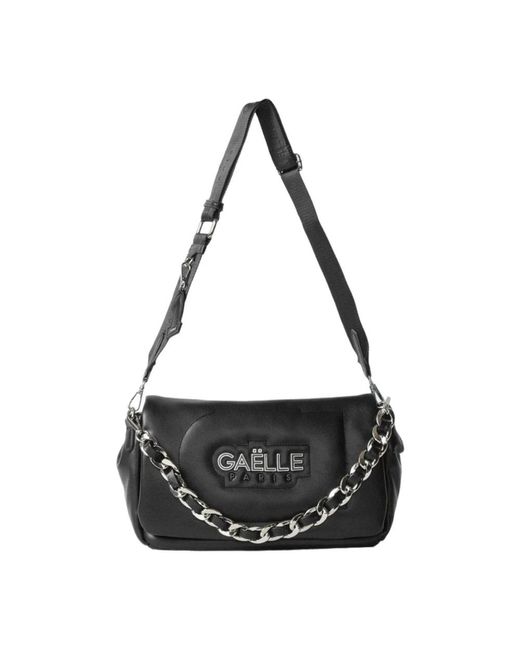 Gaelle Paris Black Shoulder Bags