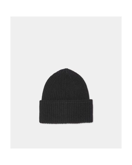 DSquared² Accessoires ,Zwart ,Wol Icon Wollen Beanie in het Black voor heren