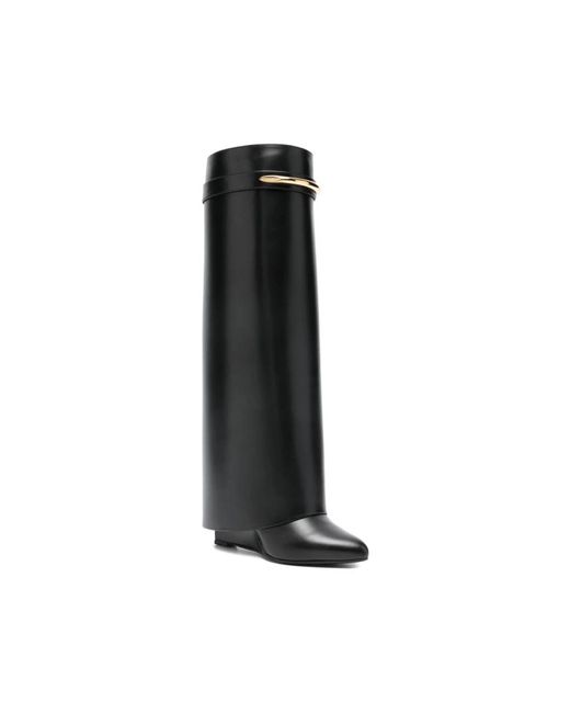 Givenchy Shark Lock Wedge Laarzen in het Black
