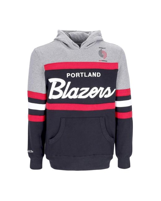 Hoodies Mitchell & Ness de hombre de color Gray