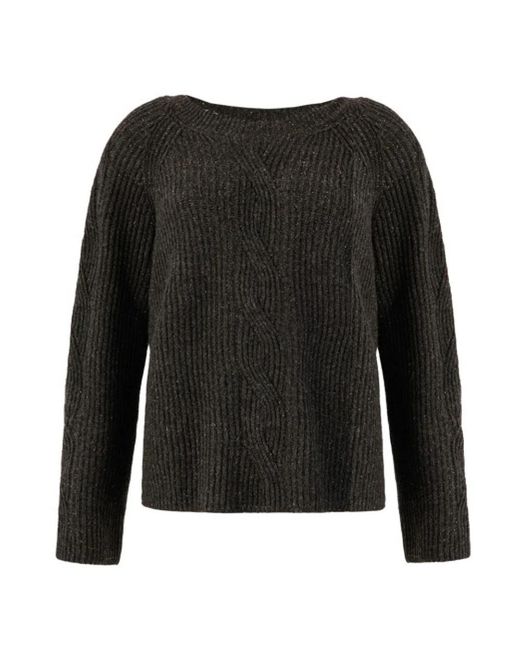 D.exterior Black Round-Neck Knitwear