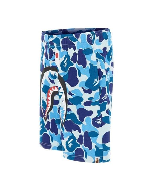 A Bathing Ape Blue Casual Shorts for men