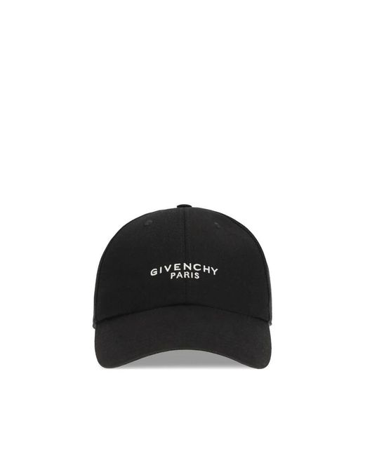 Givenchy Accessoires ,Zwart ,Katoen Logo Baseball Cap in het Black voor heren