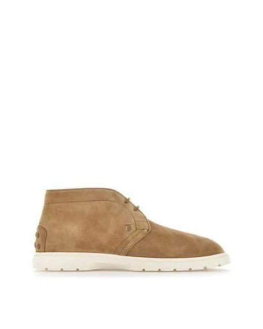 Tod's Natural Lace-Up Boots for men