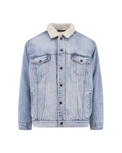 Levi's Blue Denim Jacket With Repreve Lining for men
