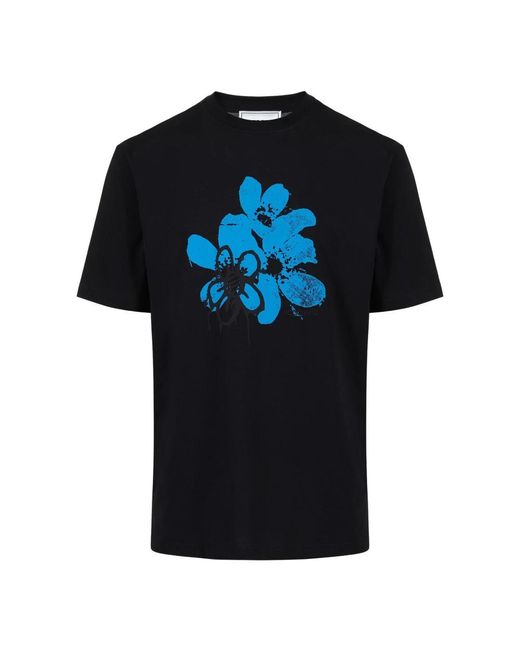 Iceberg Tops ,Zwart ,Katoen Relaxed Fit T-Shirt in het Black voor heren