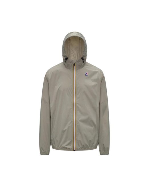 K-Way Gray Rain Jackets for men