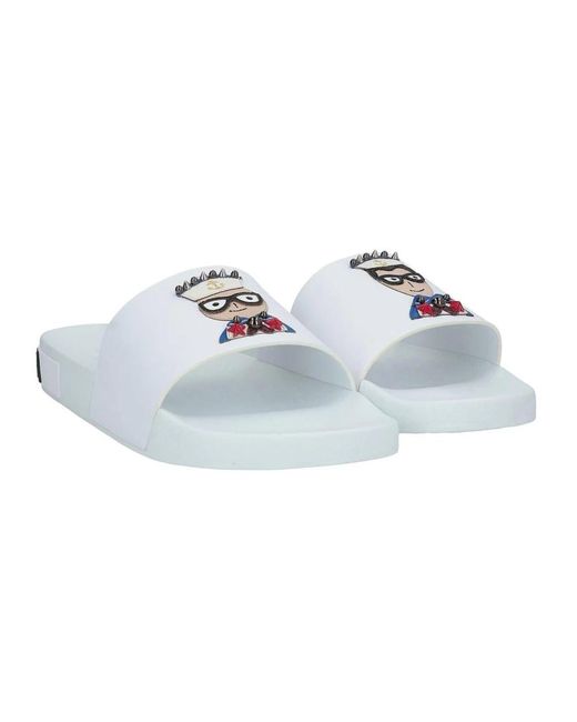 Dolce & Gabbana Flat sandals in White für Herren