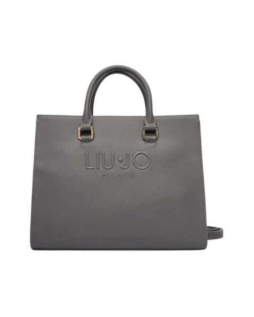 Liu Jo Schoudertas Halona Met Ritssluiting in het Gray