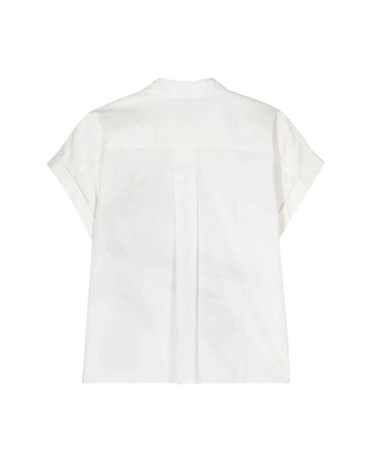 Paul Smith White Weißes hemd mit blumenmuster