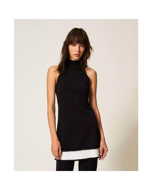 Twinset Black Sleeveless Tops
