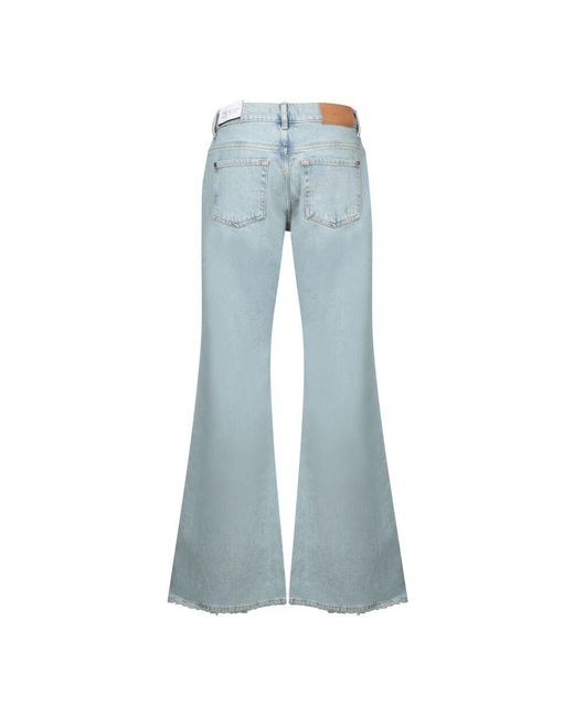Flared Jeans 7 For All Mankind de color Blue