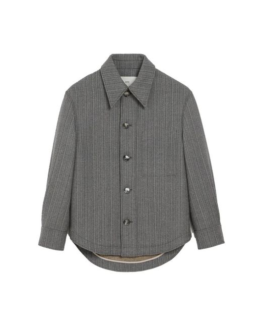 AMI Gray Casual Shirts for men