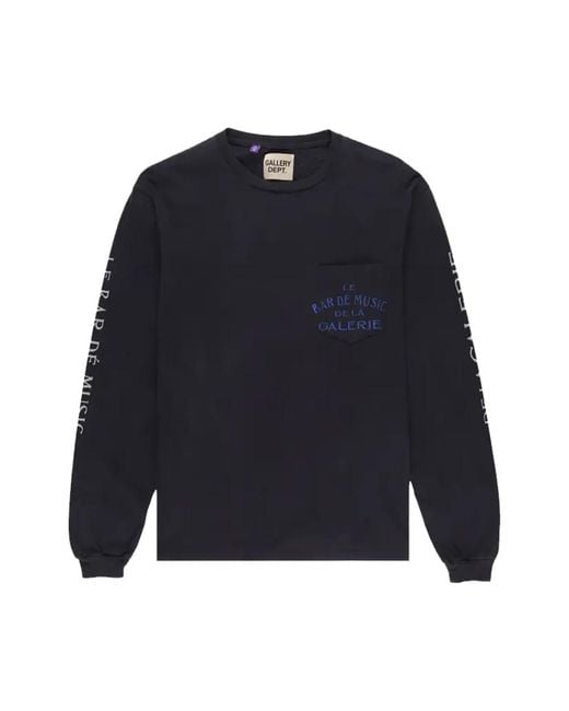 GALLERY DEPT. Blue Long Sleeve T-Shirts for men