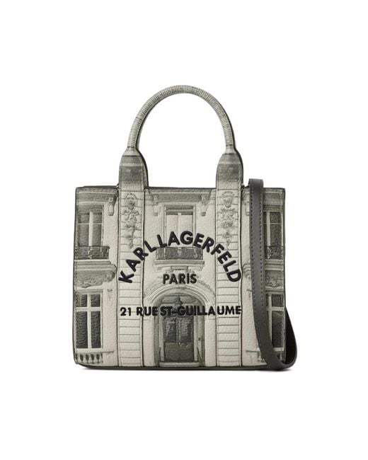 Karl Lagerfeld Gray Shopping Bags