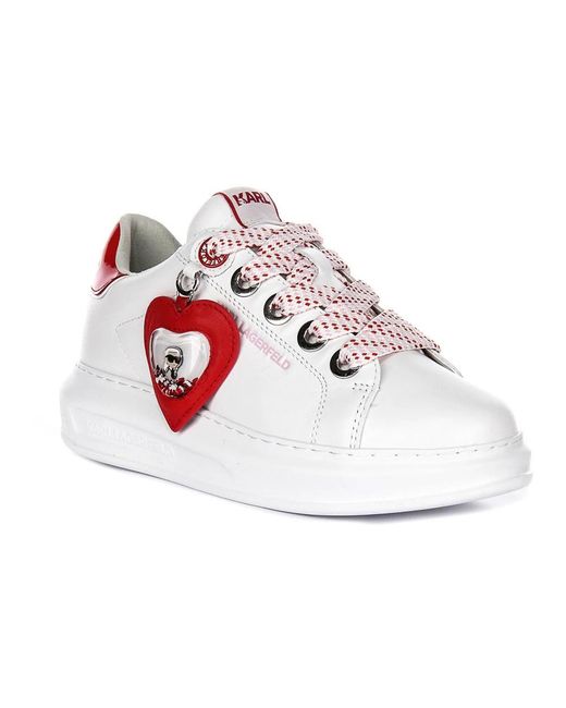 Karl Lagerfeld Red Sneakers