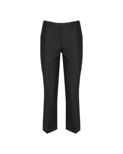 Max Mara Black Schwarze hose aus fließendem stoff