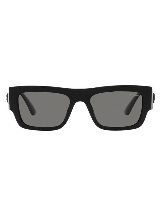 Versace Schwarze/graue sonnenbrille,weiße/graue sonnenbrille,havana sonnenbrille mit dunkelbronze in Black für Herren