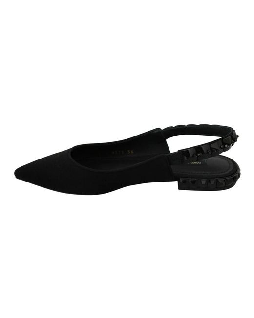 Dolce & Gabbana Black Ballerinas