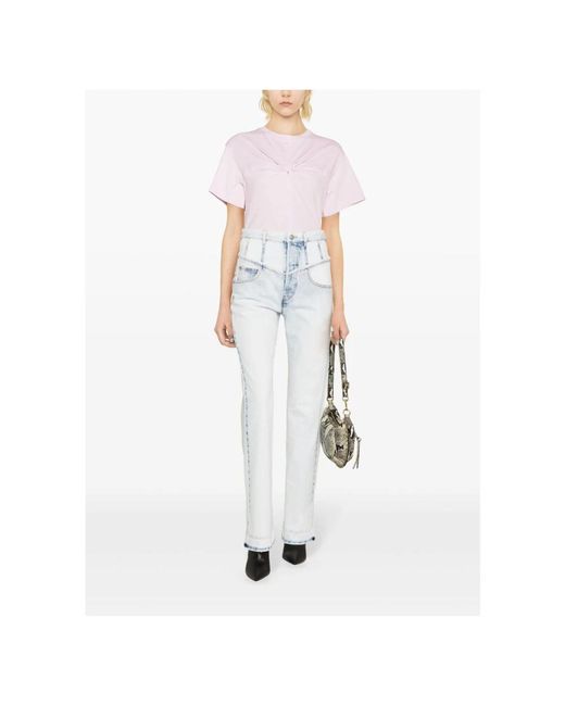 Isabel Marant White Straight Jeans