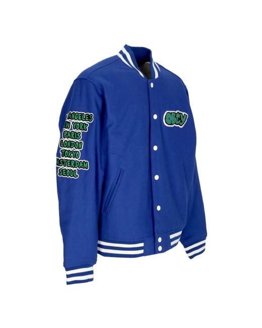 Bomber Jackets Obey pour homme en coloris Blue