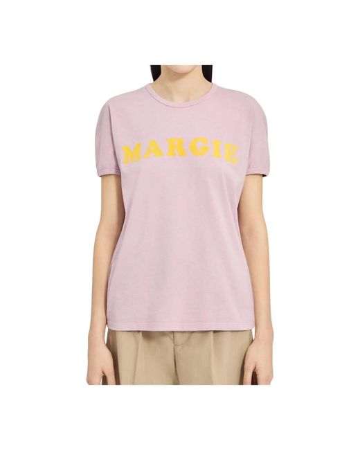 MM6 by Maison Margiela Pink T-Shirts