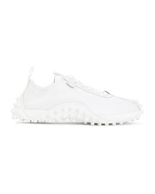 AMI Weiße Ledersneakers Für Männer in White für Herren