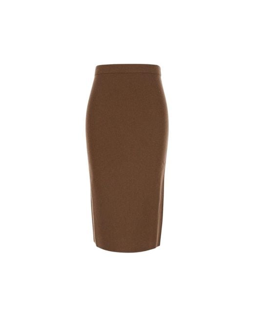 Max Mara Brown Midi Skirts