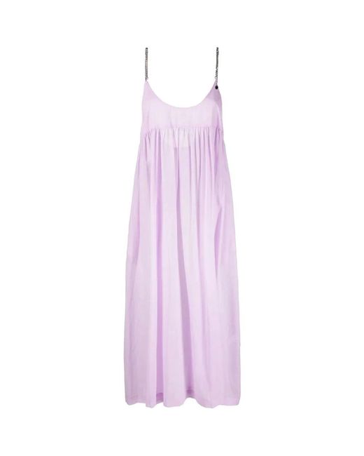 Stella McCartney Purple Lila strandkleidung lässiges langes kleid