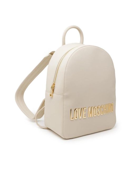 Love Moschino Backpacks in het Natural