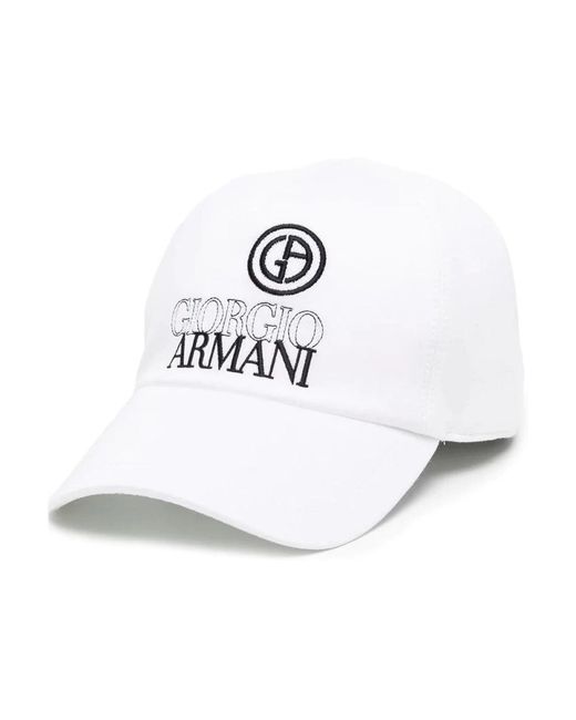 Giorgio Armani White Hats for men
